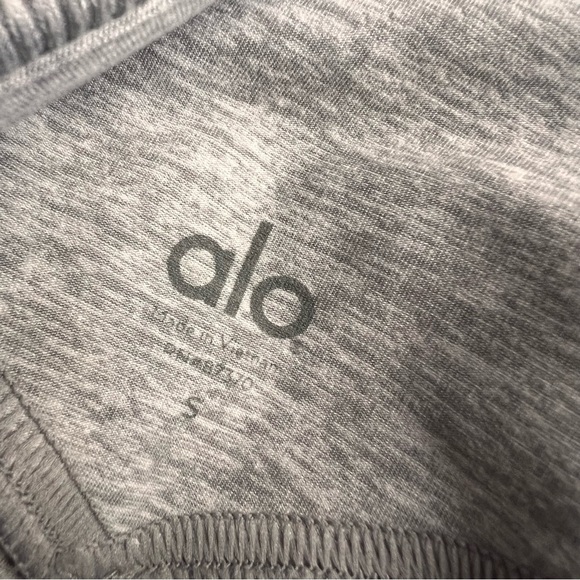 ALO Yoga High-Waist Alosoft Lounge Legging Athletic Heather Grey Small Sz S - Picture 3 of 14